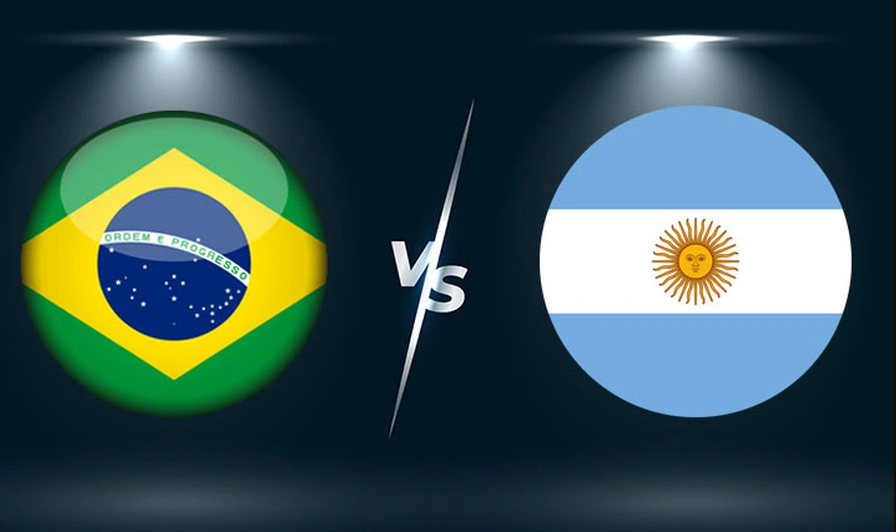 Brasil đấu với Argentina