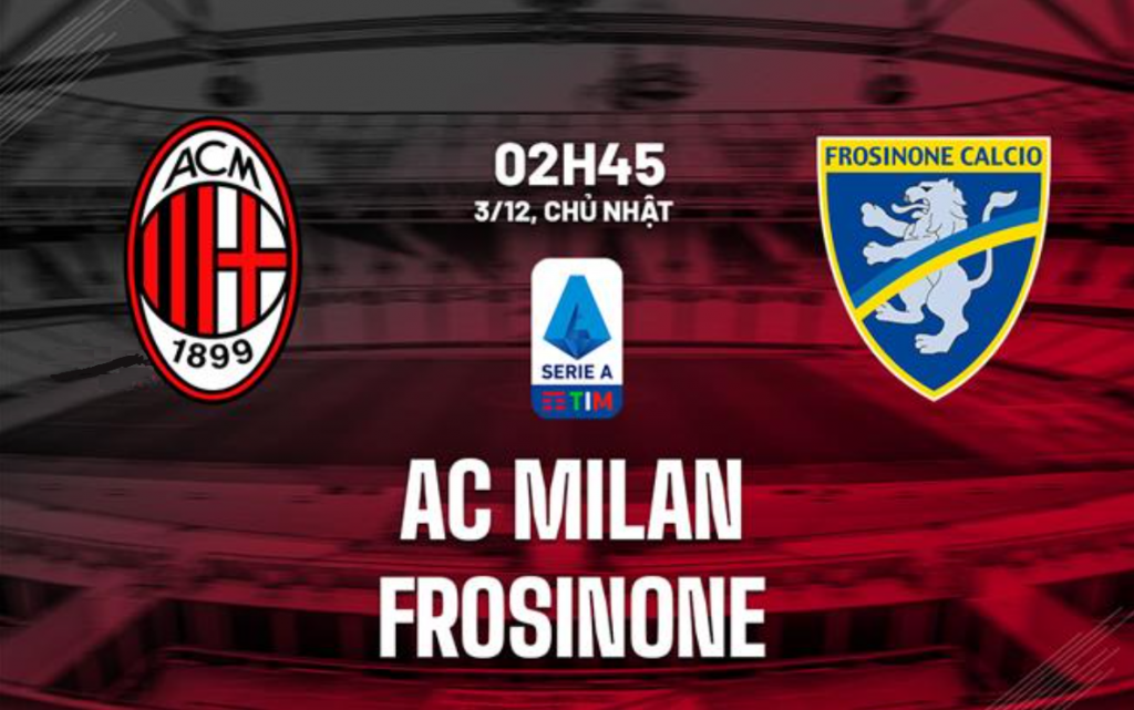 Dự đoán tỷ số bóng đá AC Milan vs Frosinone