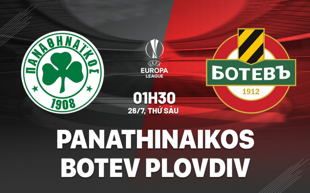 Nhận định bóng đá tối nay Panathinaikos vs Botev Plovdiv