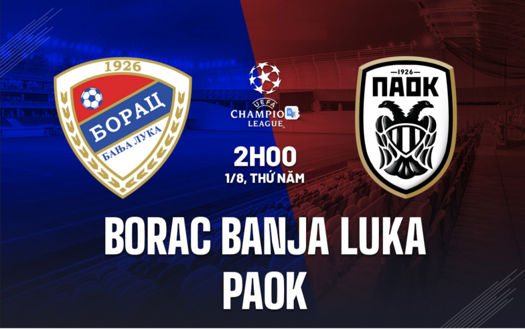 Nhận định bóng đá Borac Banja vs PAOK