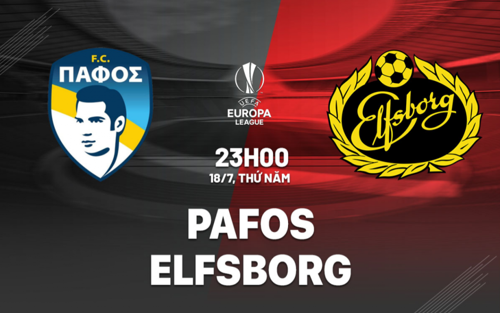 Nhận định bóng đá Pafos vs Elfsborg Europa League (23h00 ngày 18/7)